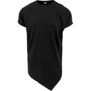 Urban Classics - Asymetric Long Heren T-shirt - 2XL - Zwart