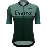 Santini Eroica Valle Wool Jersey Fietsshirt (Heren |groen)
