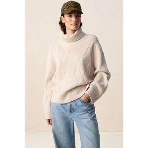 Sissy-Boy - Gebreide Trui - Wit - Met Patroon