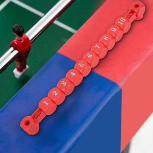 2 stuks tafelvoetbal scoreteller blauw rood - tafelvoetbalteller scorebord - accessoire voor tafelvoetbalspellen .
