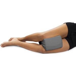 Bodyprotect kniekussen voor zijslapers, orthopedisch beenkussen, traagschuim, voor knie- en rugontlasting, wasbare hoes, Öktex, 20 x 25 cm, grijs