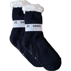 BLACK FRIDAY - Sukats® Huissokken - Homesocks - Maat 41-46 - Antislip Sokken - Fluffy Sokken - Huissokken Heren - Slofsokken - Variant 21 - Meerdere Maten en Varianten - Verwarmde Sokken