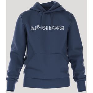 Björn Borg Essential 3 Hoodie Heren - Trui met Capuchon - Katoen - Sargasso Sea Blauw - Maat L