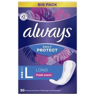 Always Inlegkruisjes - Daily Protect Long - Fresh Scent - Big Pack - 50 stuks