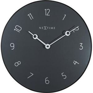 Wandklok NeXtime Carousel diameter  40 cm grijs. NE-8193GS