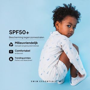 Swim Essentials | Meerkleurig UV Zwempak Jongens - Maat 74/80