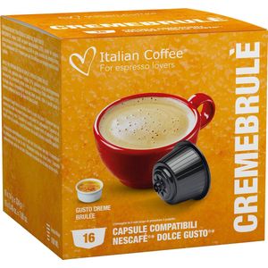 Italian Coffee - Creme brulee koffie - 16x stuks - Dolce Gusto compatibel