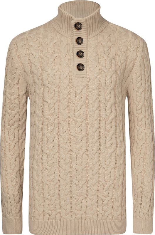 Jimmy Sanders - Trui - Beige - Heren