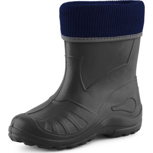 Ladeheid - LA-KL-EVA-Kids - Kinder Regenlaarzen - Grafiet - Rubber - met Binnenschoen