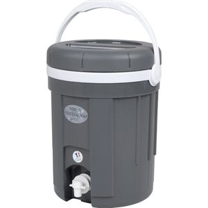 Eda Water-/sapcontainer - Jerrycan voor water - Met Kraan - Grijs - 8 Liter