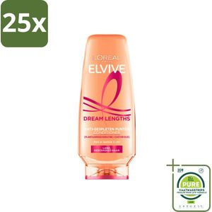25 x L'Oréal Elvive Dream Lengths Conditioner 200 ml - Grootverpakking - Haar Conditioner - Lang Haar - Beschadigd Haar - Haarverzorging - Castorolie