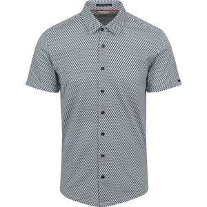 No Excess - Overhemd Lichtblauw Multicolour Print - Heren - Maat XL - Regular-fit