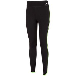 Joma - Combi Torneo - Lange Legging - Zwart - Groen - Met Split Aan de Onderkant