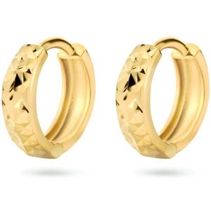 goud (geelgoud) klapoorringen 3,0 mm gediamanteerd 4024479