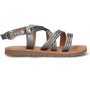 MEXX Kids XX825450-991 Meisjes Platte Sandalen - Zilver - Leer - Klittenband