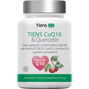 voedingssupplement TIENS CoQ10 & Quercetin is een voedingssupplement dat een dagelijks dieet aanvult met vitamines