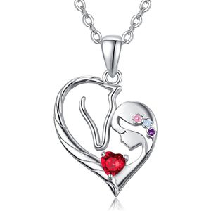 Paardenhanger Ketting - 925 Sterling Zilver, Zirkonia | Sieraden Cadeau voor Vrouwen en Meisjes