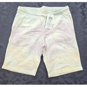 Jack & Jones JPSTSOLAR JJTIE Comfortabele Tie-Dye Sweatshorts - Wit - maat 152