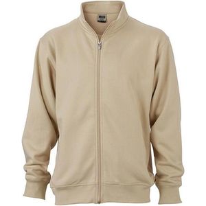 James and Nicholson Unisex Workwear Sweat Jacket (Steen)