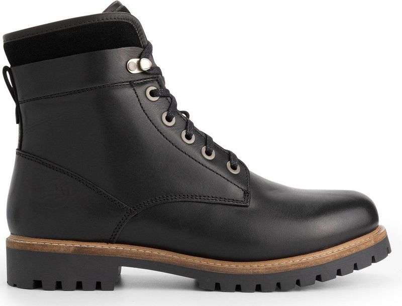 Travelin - Karhamn - Veterboots - Zwart - Leer