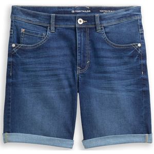 Jeansshort - Alexa Slim Fit - Blauw - Stretch Denim