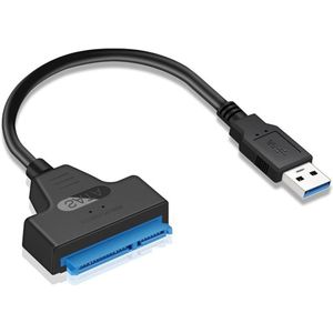 Allecto plus - SATA naar USB 3.0 Adapter voor 2.5 inch SSD/HDD - Externe Converter en Kabel voor Harde Schijf met Snelle Gegevensoverdracht.