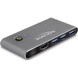 Delock - KVM Switch - Antraciet - KVM schakelaars