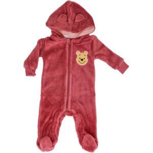 Disney Winnie de Pooh baby Boxpak/Overall/Onesie, met muts, Roze, maat 86/92