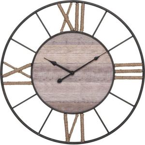 60 cm grote vintage metalen wandklok stille niet-tikkende