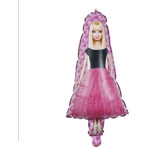 Barbie - Folieballon - Roze - Jurk - Prinses - Verjaardag - Tiener - Thema - Meisje - 123Feest