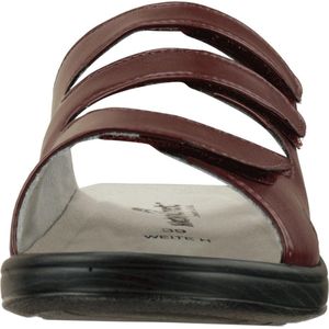 Natural Feet - Ines - Pantoletten - Zwart - Sola-Stretch - Verstelbare Klittenbandsluitingen