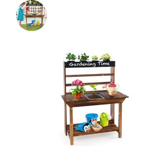 Modderkeuken – Speelkeuken Tuin – Mud Kitchen - Met Wasbak & Opbergruimte – Weerbestendig - Voor kinderen