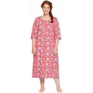 Nachthemd met 3/4 mouwen en katoenprint