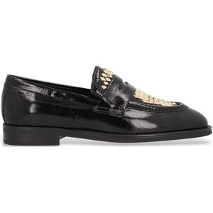 Alpe - New Mimi - Leren Loafers - Zwart - Plat - Casual