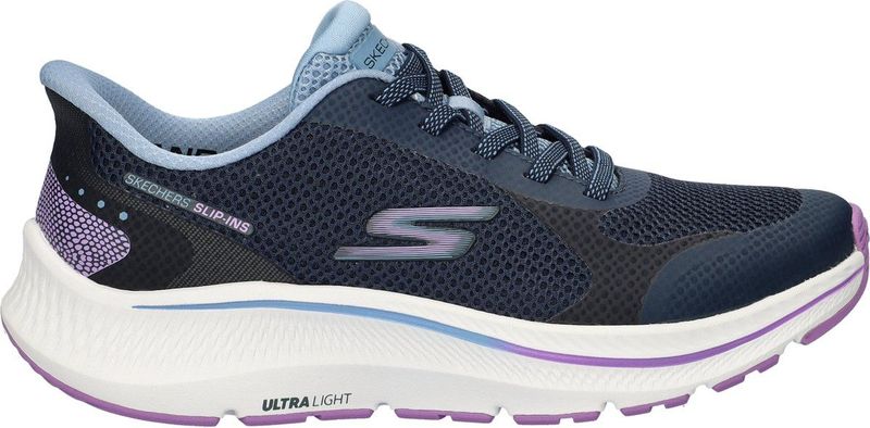 Skechers Go Run Consistent 2.0 Captiva Sneakers voor dames, marineblauw lavendel, 35 EU