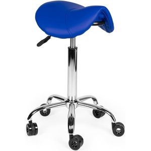 Kapperskruk - Blauw - Standaard - Verstelbaar - Ergonomisch - Op Wielen
