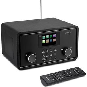 Internet Radio met DAB+, FM, Spotify Connect, WLAN en Bluetooth - Zwart