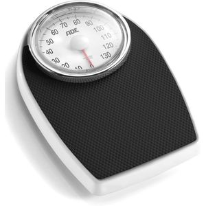 Analoge Personenweegschaal in Retrostijl | Mechanische Weegschaal Met Groot Display | Tot 136 kg | Antislip | Zwart