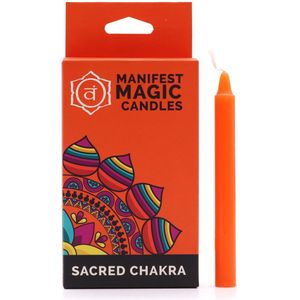 Manifest Magic Candles (pack of 12) - Orange - Sacred Chakra