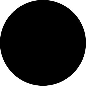 Maysun - Tafelblad - HORECA Rond Zwart 60x2cm