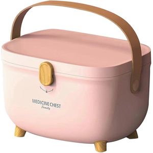 Huisapotheek Medicijnbox Groot Capaciteit met Handvat en Organizer