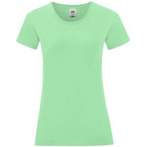 Fruit Of The Vrouwen / Dames Iconische T-Shirt (Muntgroen)