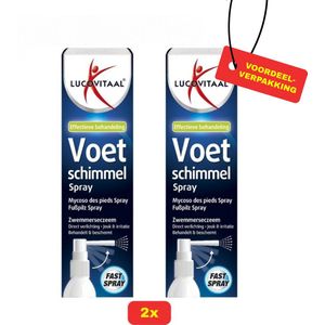 Lucovitaal Voetschimmel Spray Zwemmereczeem - 2x25 ml voordeelverpakking