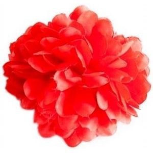 Spaanse haarbloem rood - bloem bij flamenco jurk -
