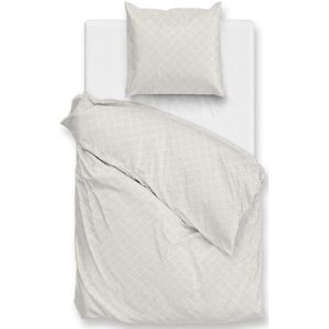 Zohome Linea-di-Satinado Dekbedovertrek - 100% Katoen-Satijn - 140x220 - Off-White