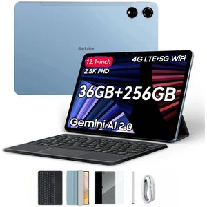 Blackview MEGA 3 Tablet - Android 15 - 12.1 Inch - 36GB RAM - 256GB ROM - Met Toetsenbord - Dual 4G LTE - 8800mAh - 13MP+50MP Camera - Blauw