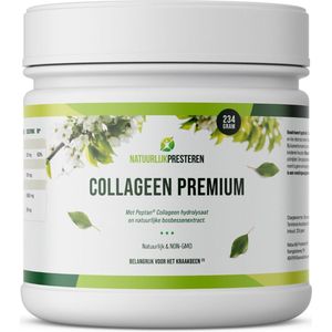 Collageen Premium - Grass-fed Peptan® Collageen Peptiden - Hyaluronzuur - Glucosamine - Bosbes extract - 240 gram (30 doseringen)