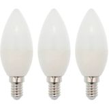 VITO LED Kaarslamp C37 E14 - 7W (vervangt 50W) - 520lm - 4000K - 220-240V - Ø37mm - Energiezuinig - 3 stuks