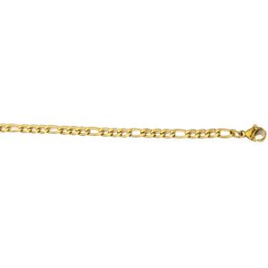 Goudkleurige Stalen Figaro Ketting