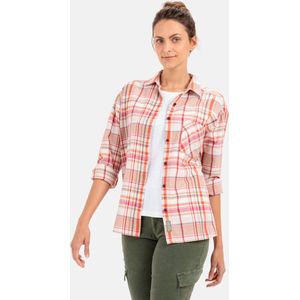 camel active Casual flanellen blouse met ruitpatroon - Maat womenswear-L - Mehrfarbig